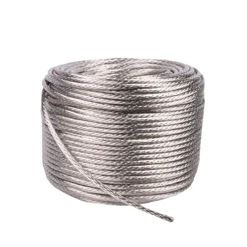 Round braided wire copper tinned