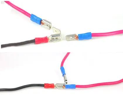 Insulated piggy back terminals MDD,FDD,PBDD type view