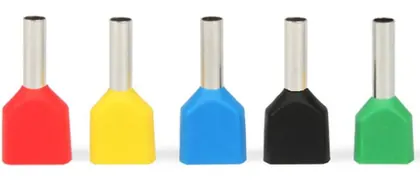 Twin insulated ferrule TE type view