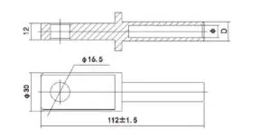 cable lug DTC-25 view