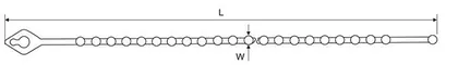 KNOT(ball type) nylon cable tie
