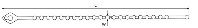 KNOT(ball type) nylon cable tie