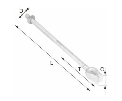 Straight Thimbleye Bolt  STB Series view