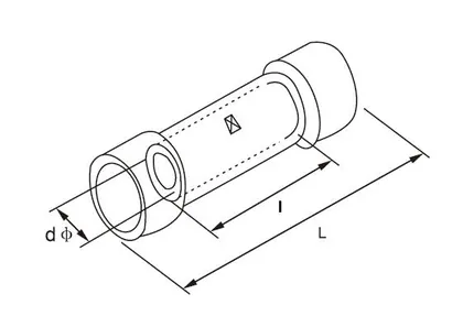 Butt splice BV type view