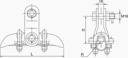 Suspension Clamp, XGU view