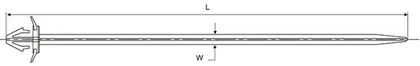 Push mount nylon cable tie view