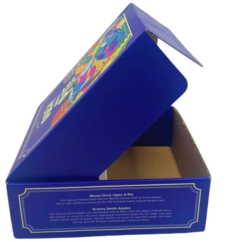 Custom printed corrugated mailing box with brand logo