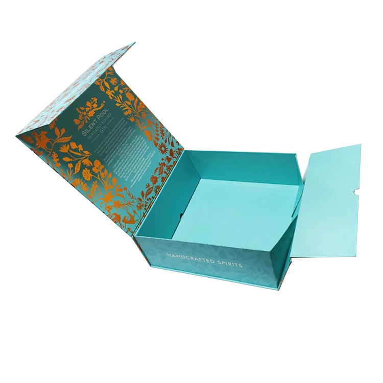 Foldable magnetic box shown flat before assembly