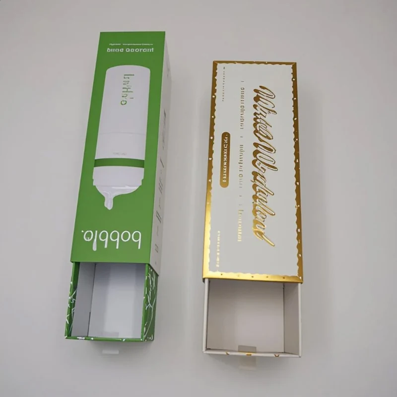 Custom printed baby gift box closed