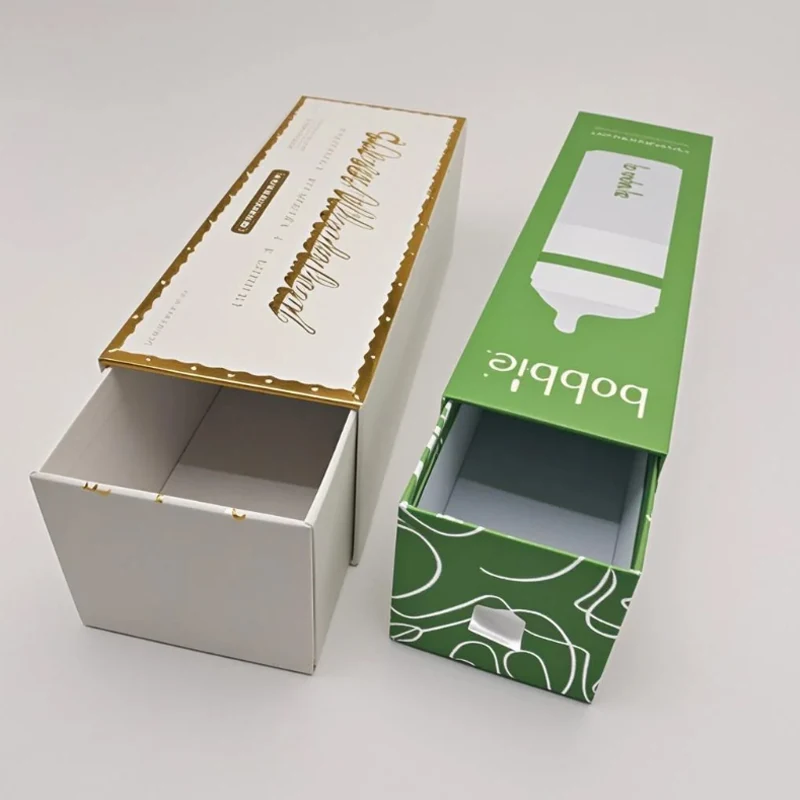 Baby product drawer boxes in a set