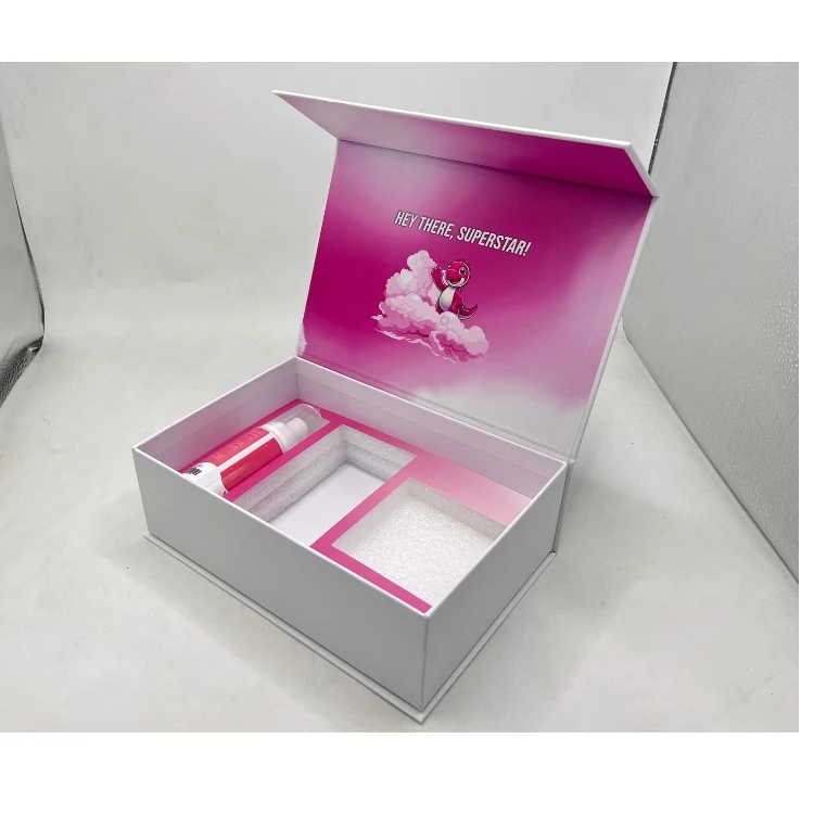 Magnetic device kit box shown closed with custom logo