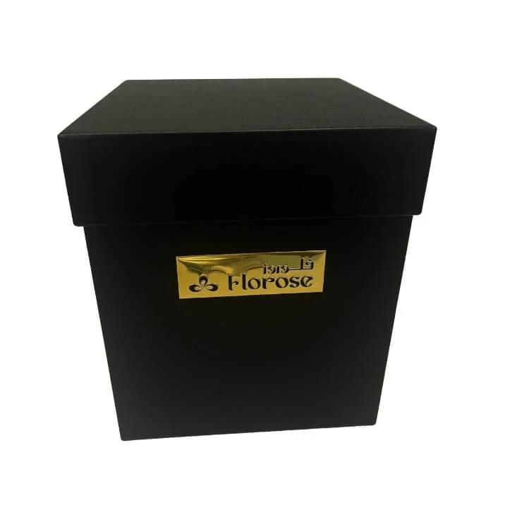 Square cardboard flower boxes in several colours