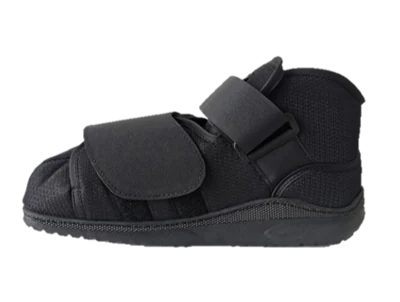 Black All Toe Closed Shoe Square Toe DG-034, post-operative footwear made by Da Gao Medical