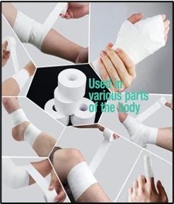 Athletic Tape ( Sport Tape ) DG-310402, view 2 of 2, elastic therapeutic tape made by Da Gao Medical