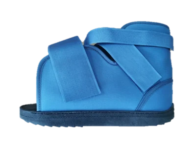 Black Cast Shoe Round Toe DG-97028, post-operative footwear made by Da Gao Medical