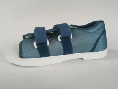 Black Classic Post-Op Shoe Round Toe DG-0107, post-operative footwear made by Da Gao Medical