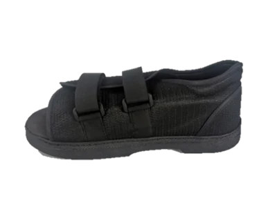 Black Economy Post-Op Shoe Round Toe DG-0108, post-operative footwear made by Da Gao Medical