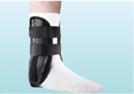Black Foam Ankle Splint DG-9817, orthopaedic support made by Da Gao Medical