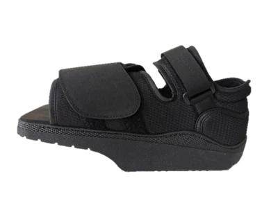 Black Forefoot Off-Loading Shoe Square Toe DG-041, post-operative footwear made by Da Gao Medical