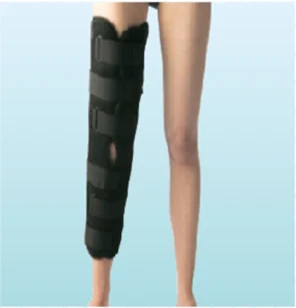 Black Knee Immobilizer - Three Panel DG-9801, orthopaedic support made by Da Gao Medical