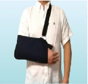 Black Soft Arm Sling DG-0603, orthopaedic support made by Da Gao Medical