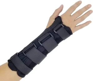 Black Wrist Immobilizer, Long-Size, Right DG-1121R, orthopaedic support made by Da Gao Medical