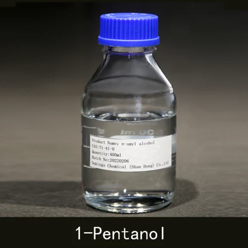 Sample bottle of 1-pentanol supplied by Dakings Chemical