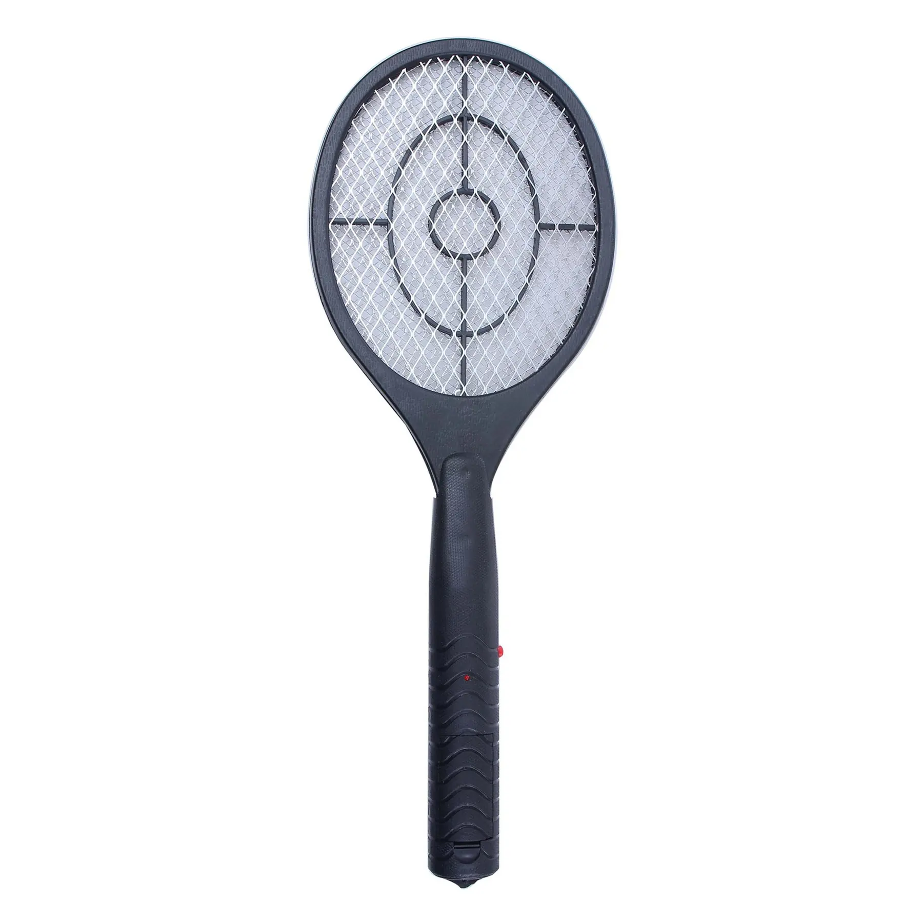 BS03 electric bug zapper racket angled view showing mesh grid