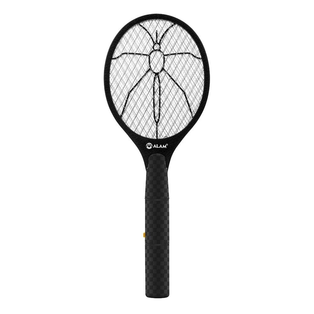 BS05 battery operated electric mosquito swatter racket measuring 46.5 by 16.5 cm