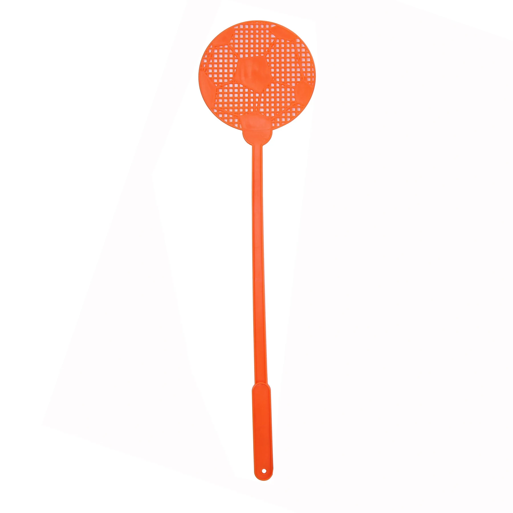 Orange PFS01 soccer shape plastic fly swatter