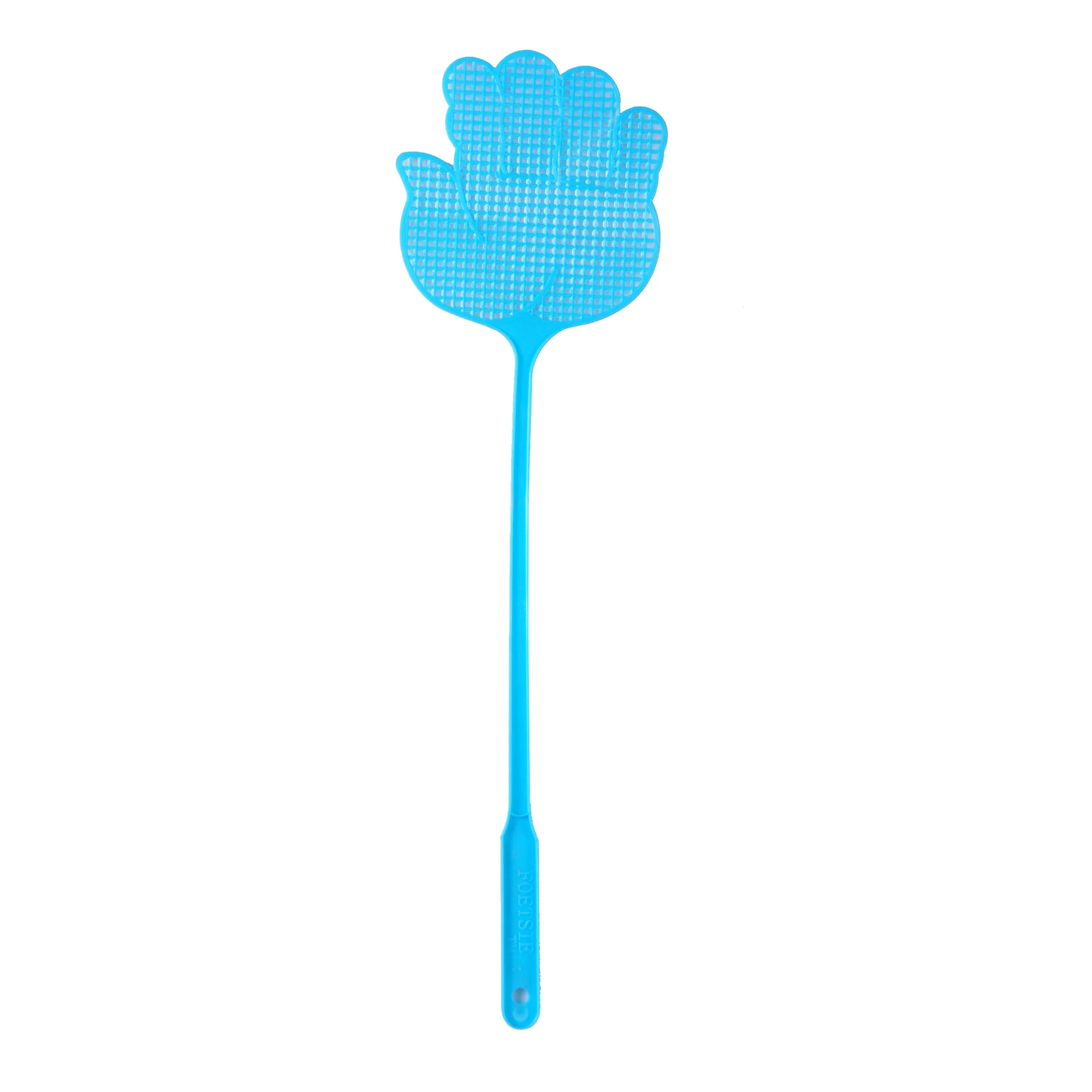 PFS03 blue palm shape plastic fly swatter