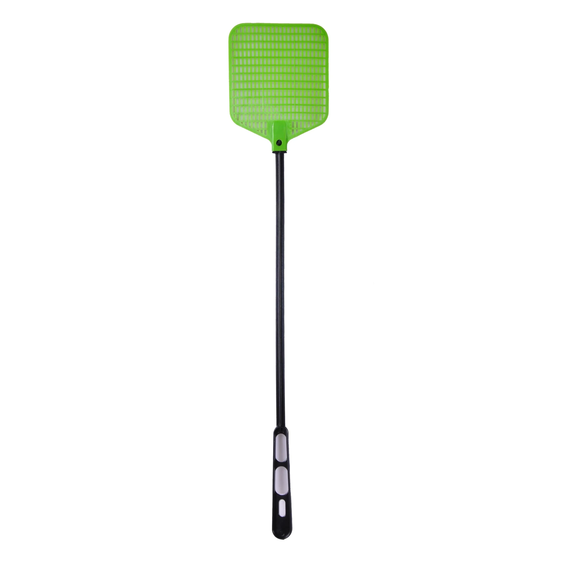 PFS11 green plastic fly swatter with perforated swatting head
