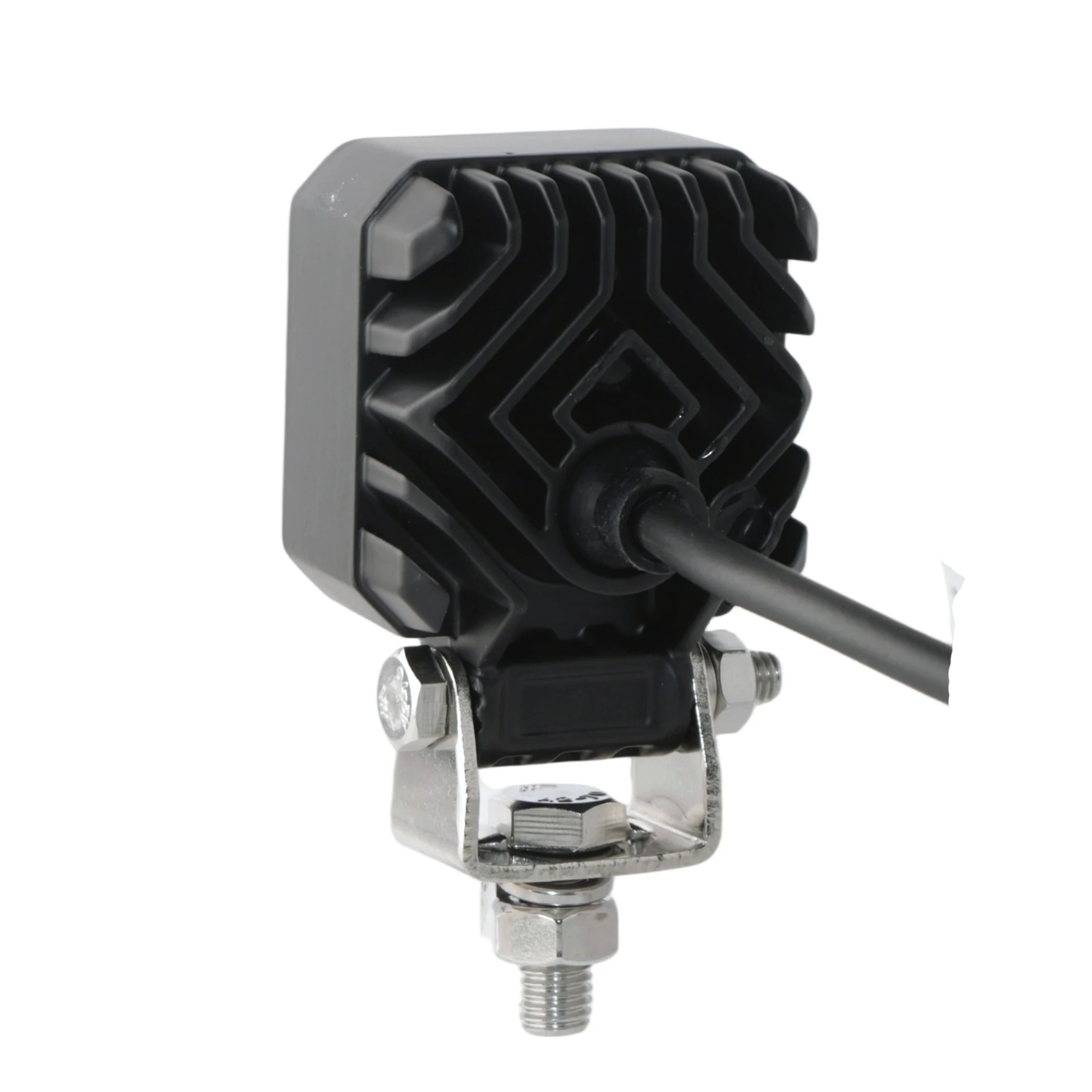 2 inch 16W New LED Work Light R10 IP68 mounting and connector detail