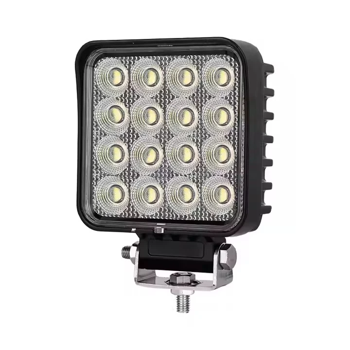 3.5 inch 48W Square LED Work Light Emark shown from the front