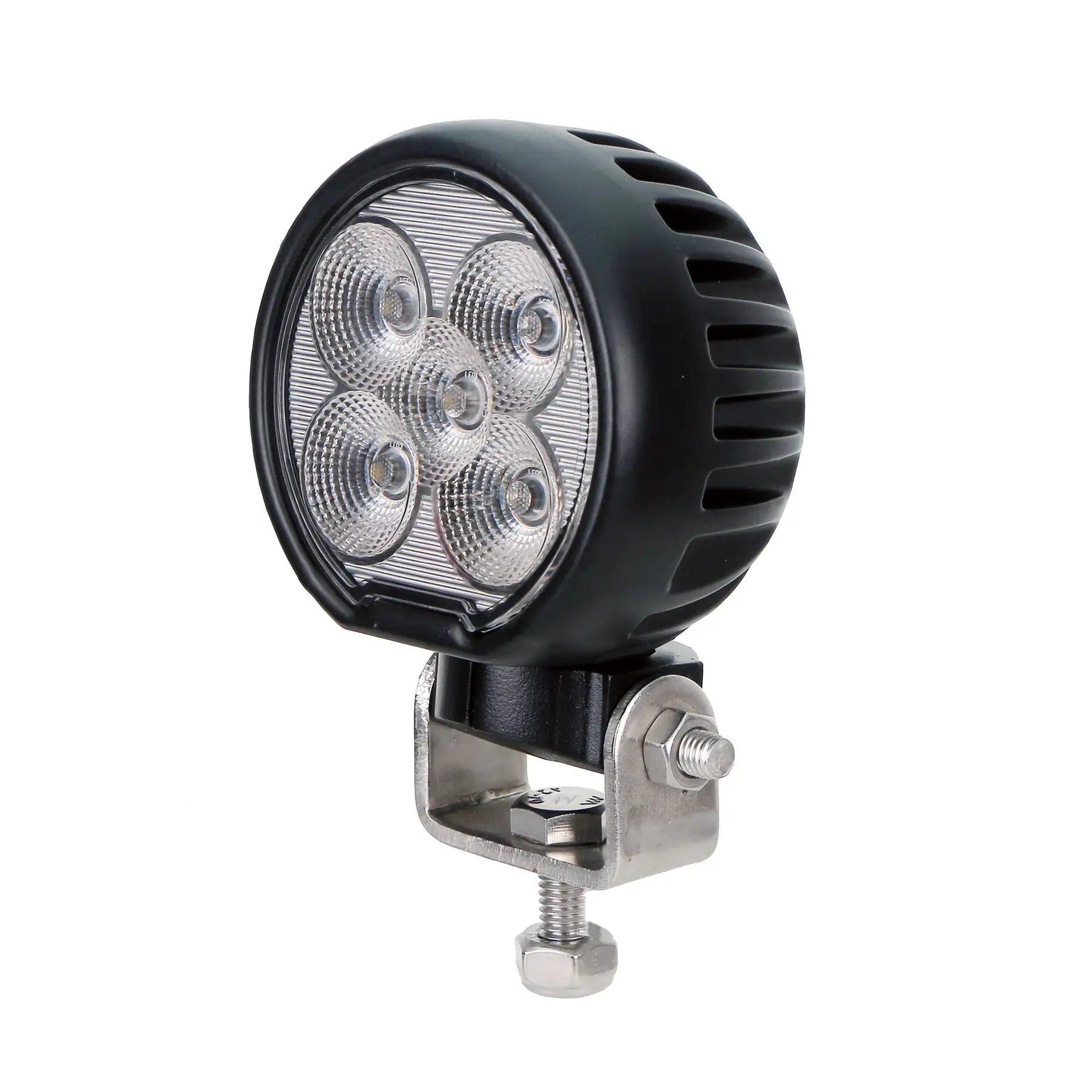 3.5inch 50W Round LED Work Light for tractor, truck or excavator housing and bracket detail