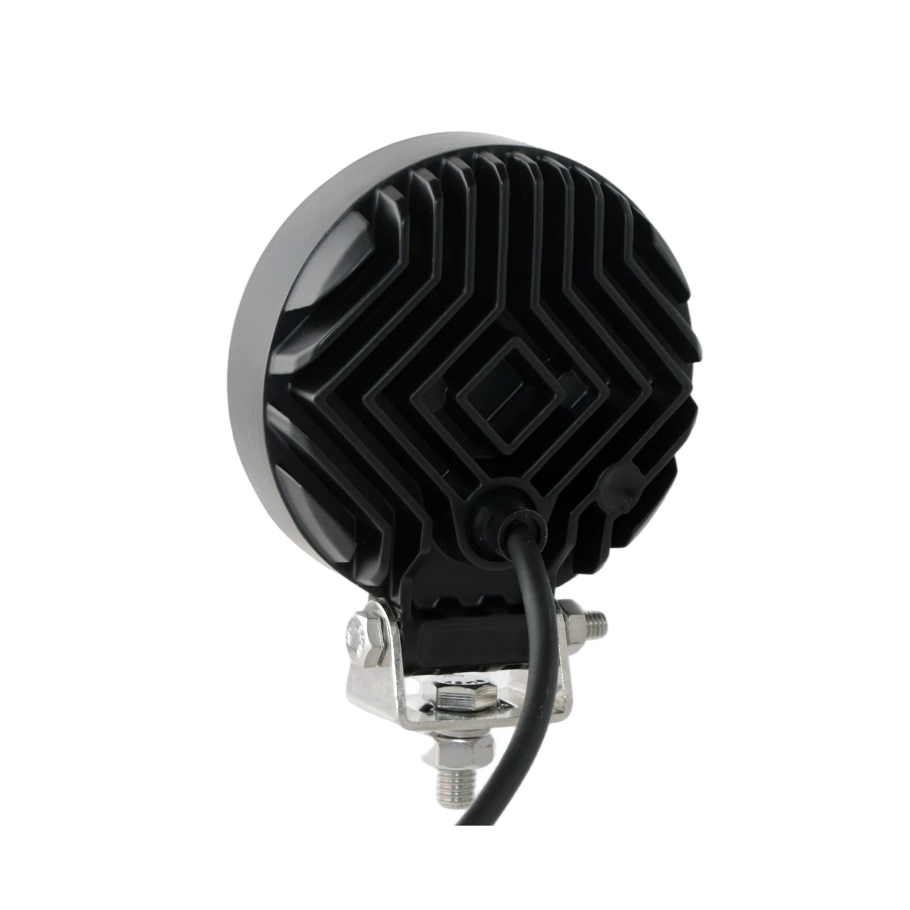 3 inch 36W 3138lm Round New LED Work Light R10 beam and lens view