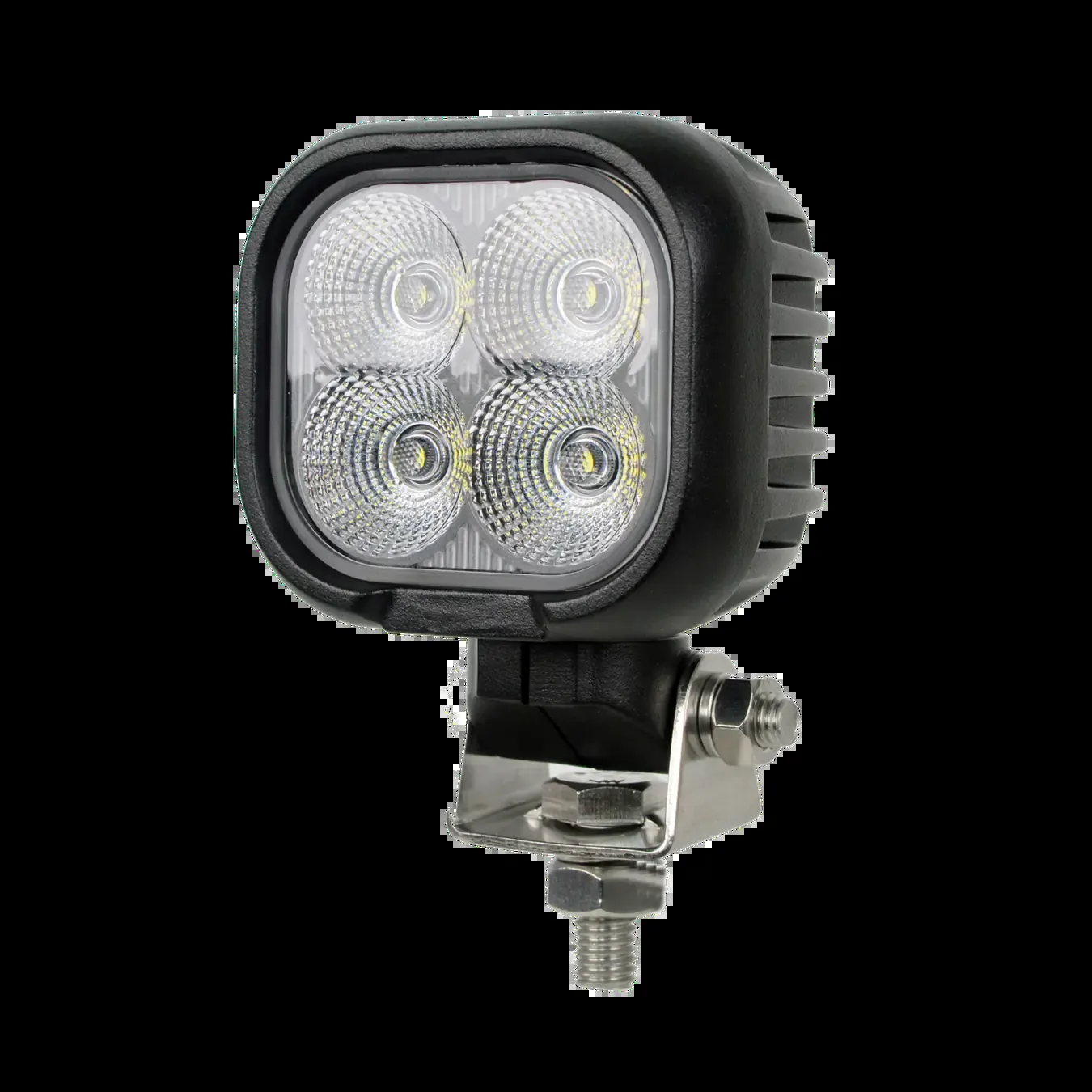 3 Inch 40W New Design LED work light with rotatable bracket shown from the front
