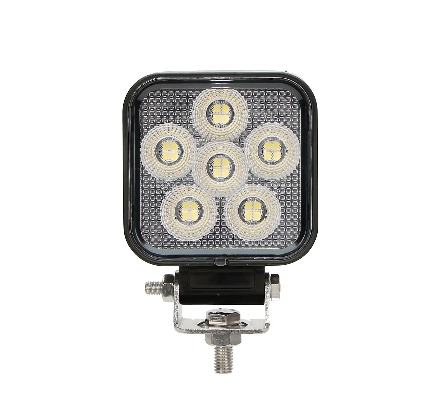 3inch R10 24W Led Work Lamp Square housing and bracket detail