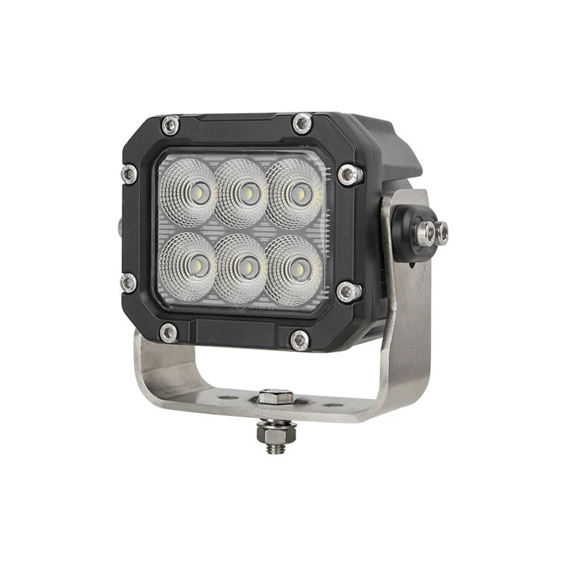 4.5 Inch 60W New LED work light for Heavy Duty Vehicles,Truck,Mining, R10 IP68 housing and bracket detail