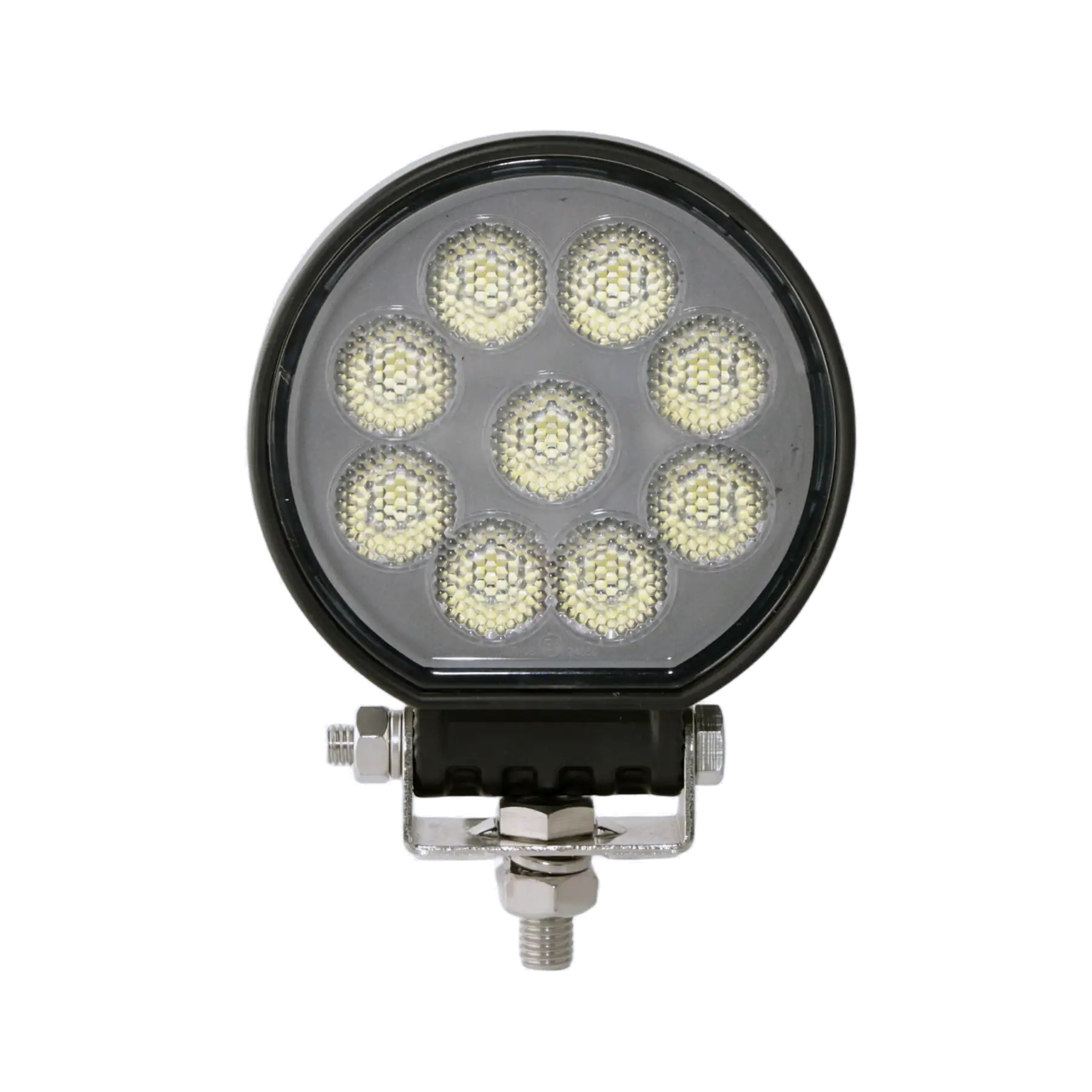 4 inch 36W Round New LED Work Light R10 3675lm housing and bracket detail