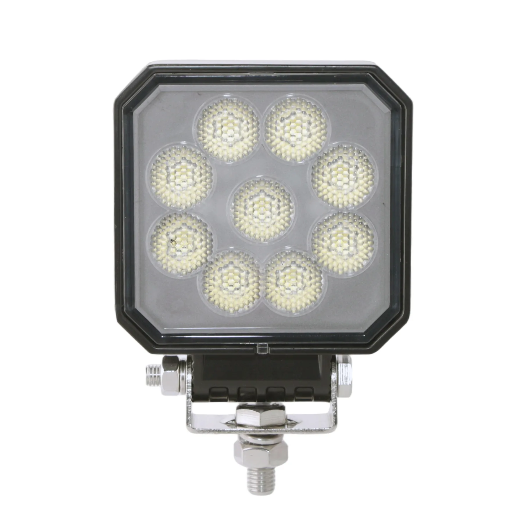 4 inch 36W Square New LED Work Light 3609lm R10 mounting and connector detail