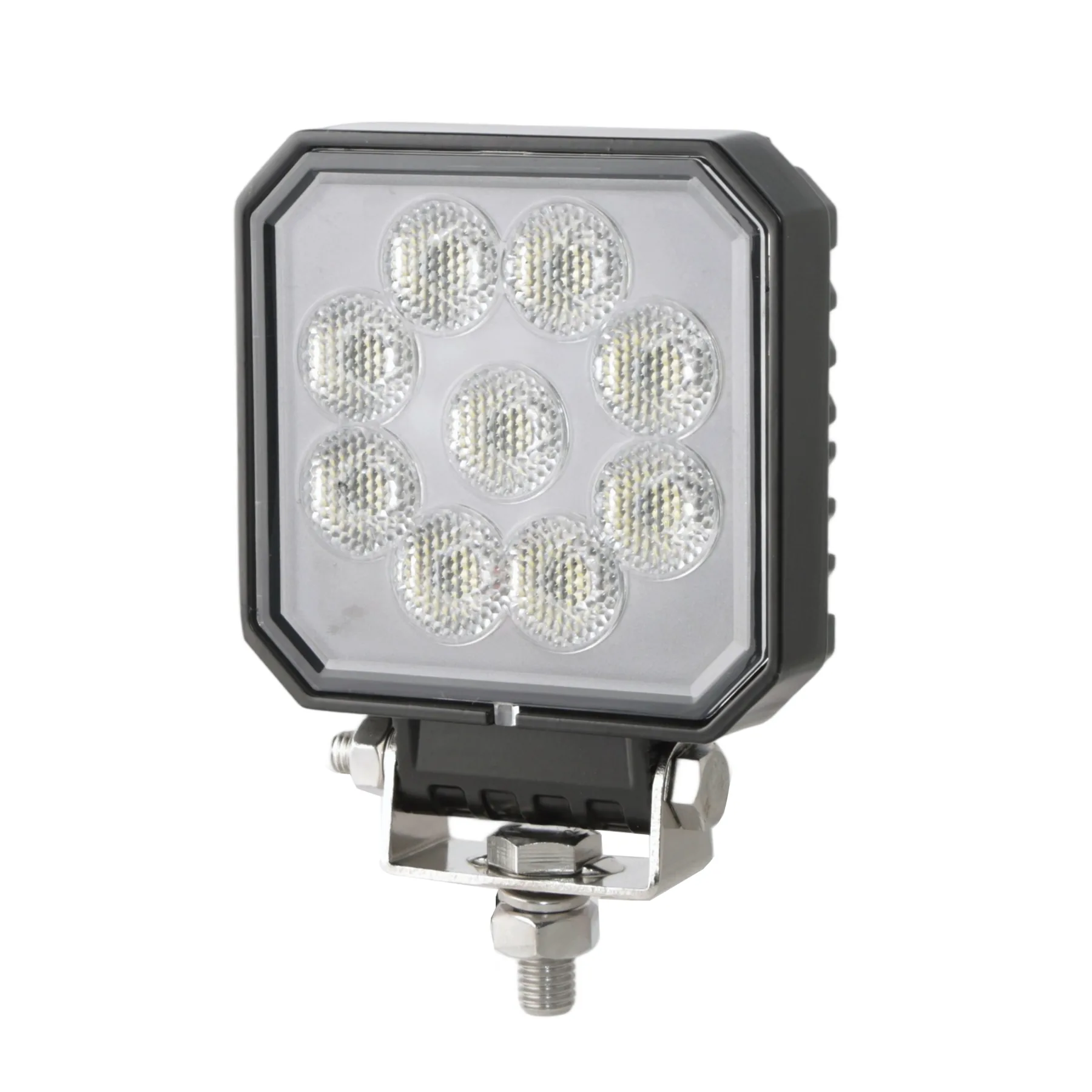 4 inch 36W Square New LED Work Light 3609lm R10 shown from the front