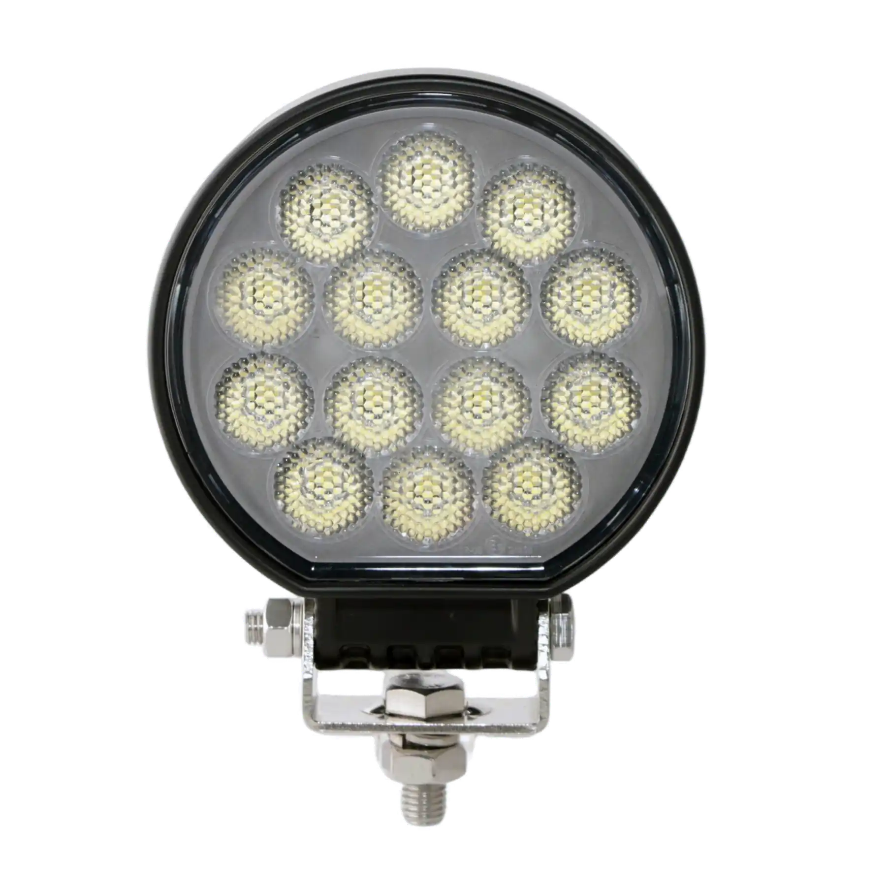 4inch 56W 5377lm Round New LED Work Light R10 housing and bracket detail