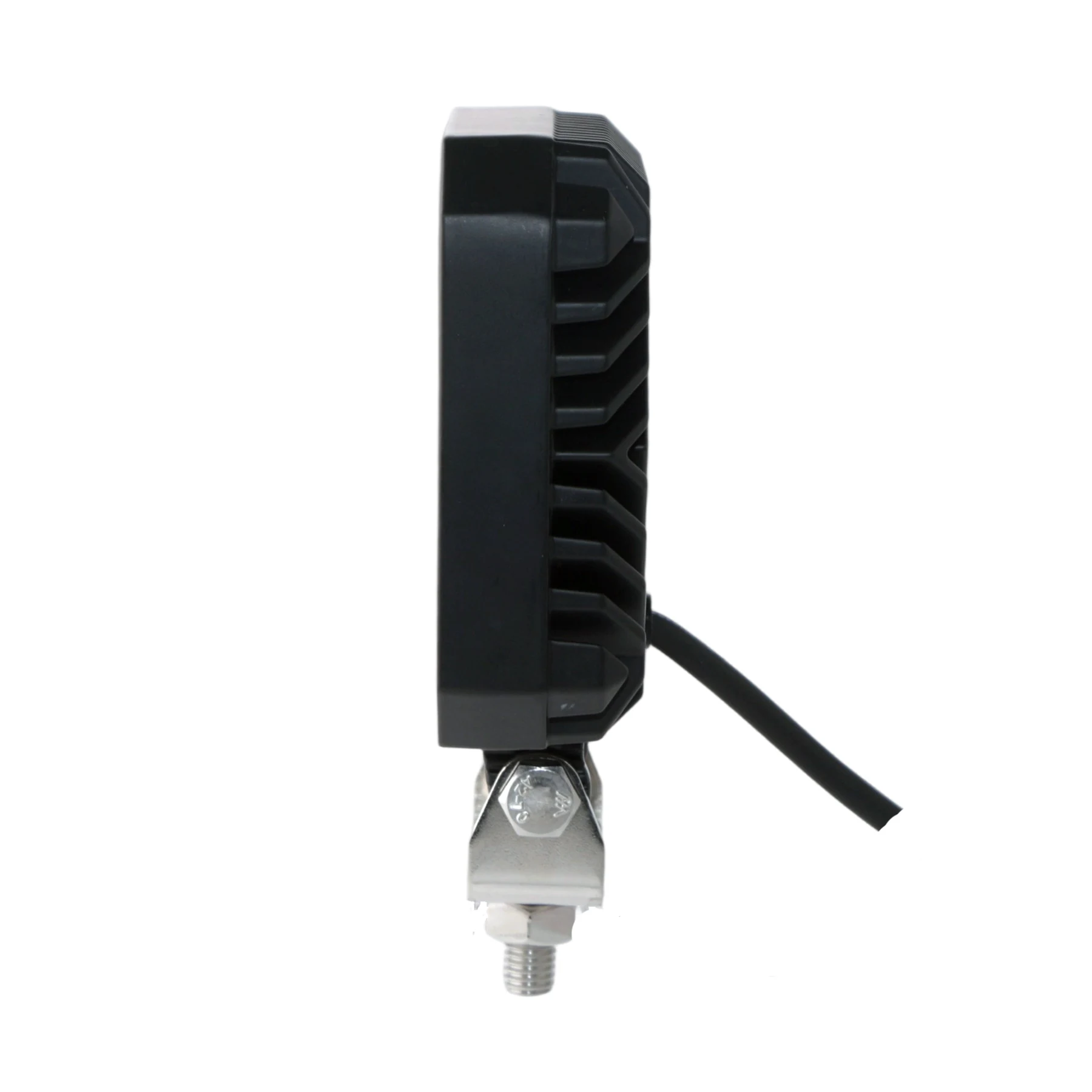 4inch 64W 6415lm Square New LED Work Light R10 mounting and connector detail