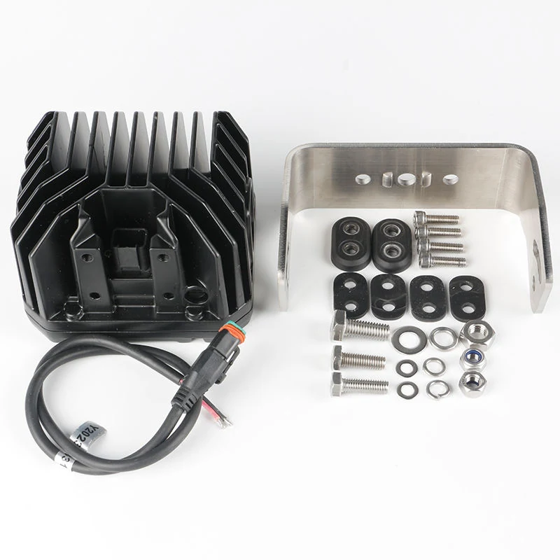 3.5 Inch 40W New LED work light for Special Vehicles,Trucks,Construction Vehicles mounting and connector detail