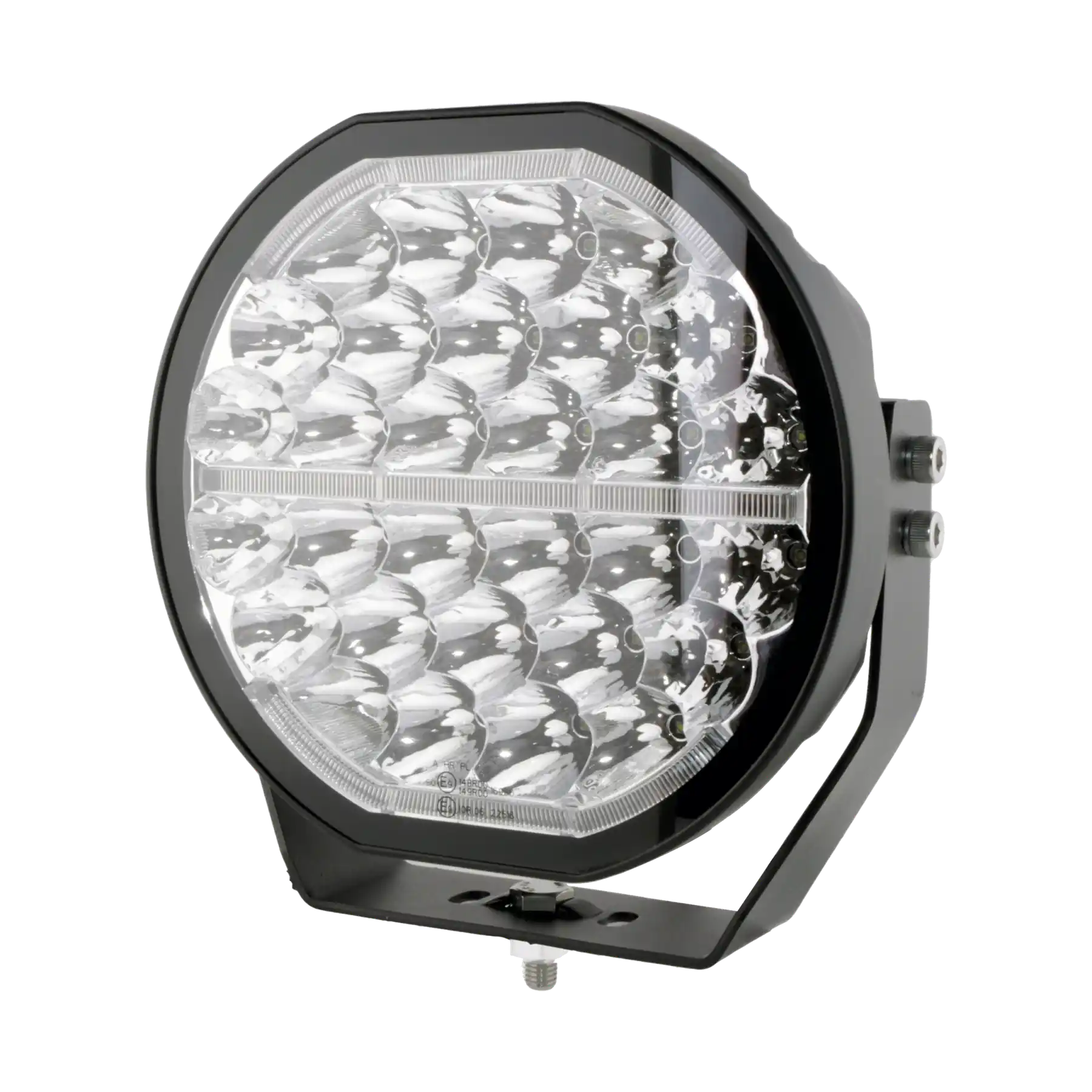 9inch Led Driving Light Led Off Road Light shown from the front