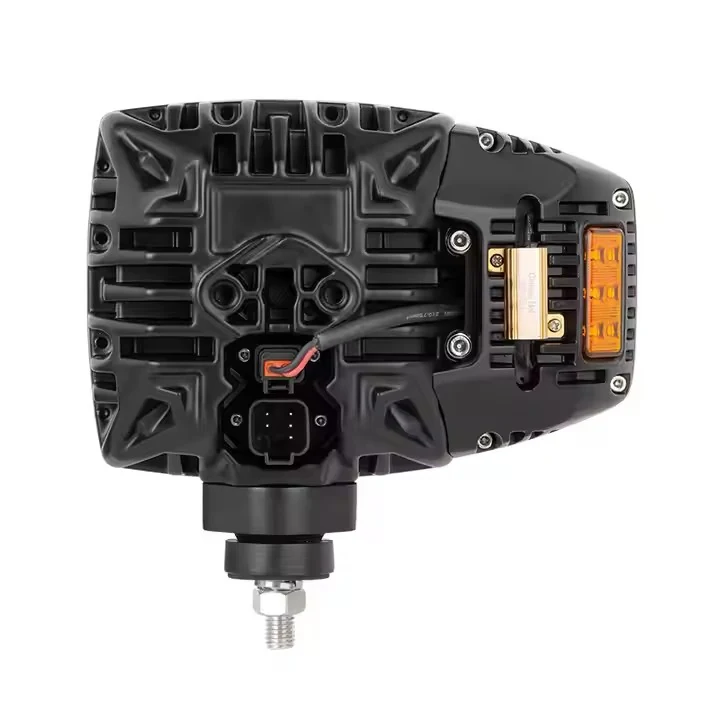 9inch LED Heated Snow Plow Headlights IP68 Heated LED Anti-icing LED Combination Headlight beam and lens view