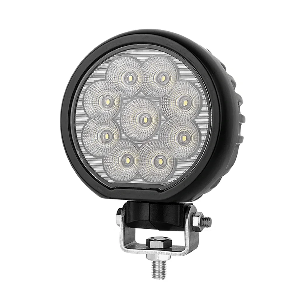 90W Round led work light shown from the front