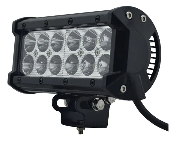 dual rows led light bar housing and bracket detail