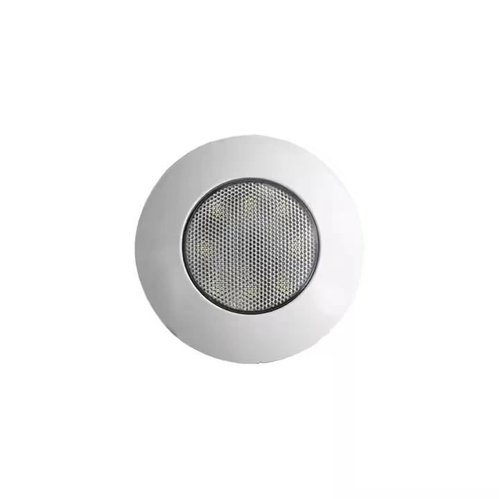 3 Inch 8W 640lm 12V 24V LED interior Ceiling Lights IP67 Black White RV Trailer Camper Vans Truck Tractor Marine shown from the front